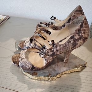 Snakeskin heels